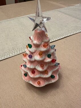 Vintage Ceramic Light-Up Christmas Tree